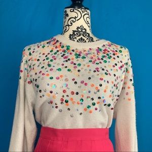 Sparkly cream sweater